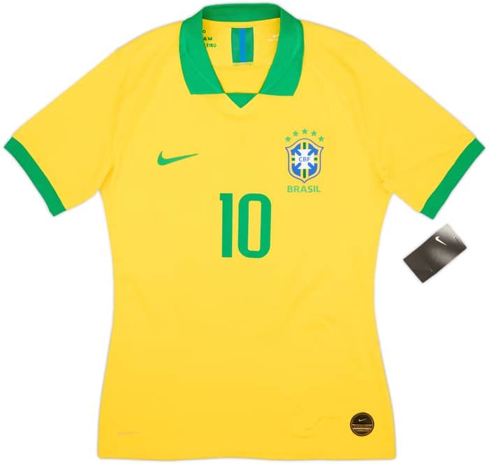 2019-20 Brazil Authentic Home Shirt Neymar Jr #10 (M)