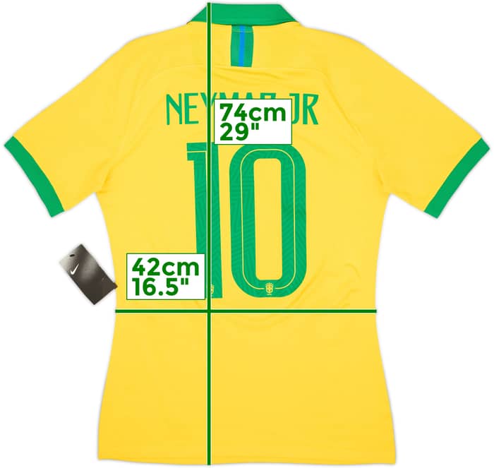 2019-20 Brazil Authentic Home Shirt Neymar Jr #10 (M)