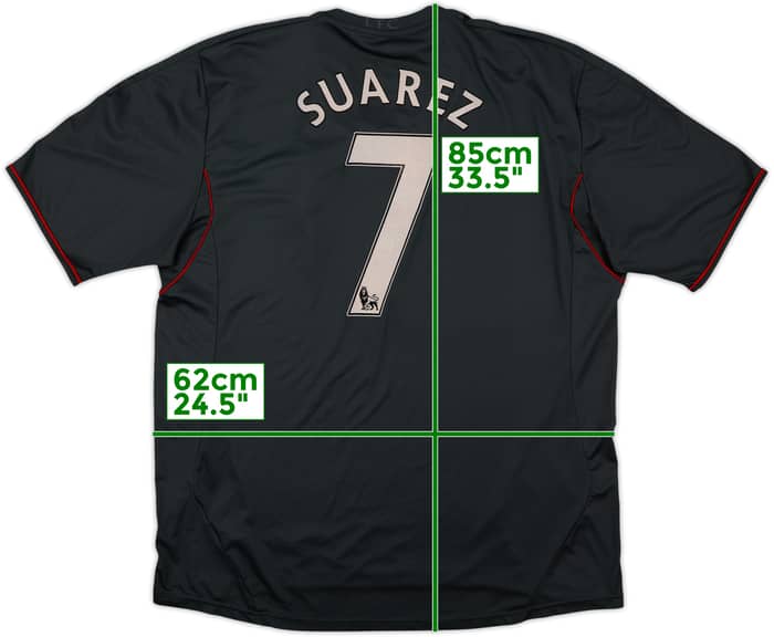 2011-12 Liverpool Away Shirt Suarez #7 - 6/10 - (3XL)