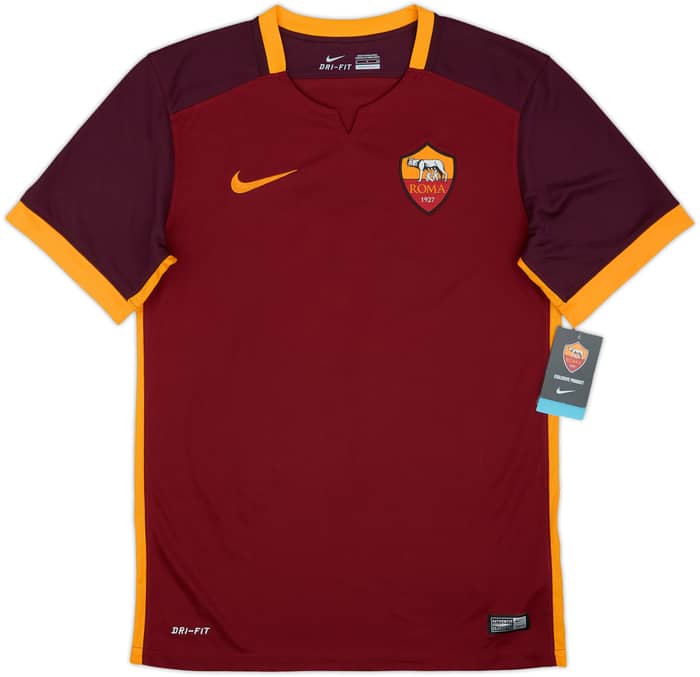 2015-16 Roma Home Shirt De Rossi #16 (S)