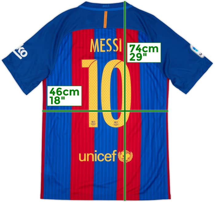 2016-17 Barcelona Camiseta Local Messi #10 (S)