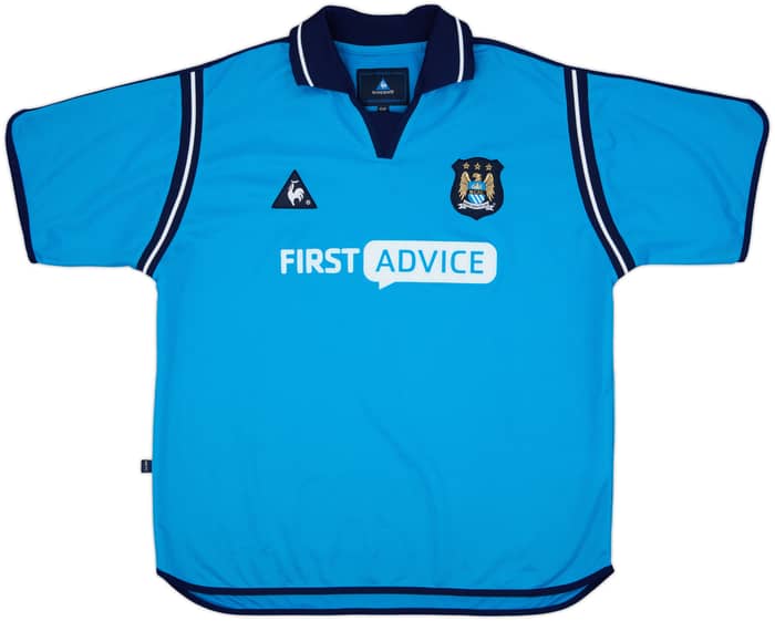 2002-03 Manchester City Home Shirt Goater #10 - 10/10 - (XL)