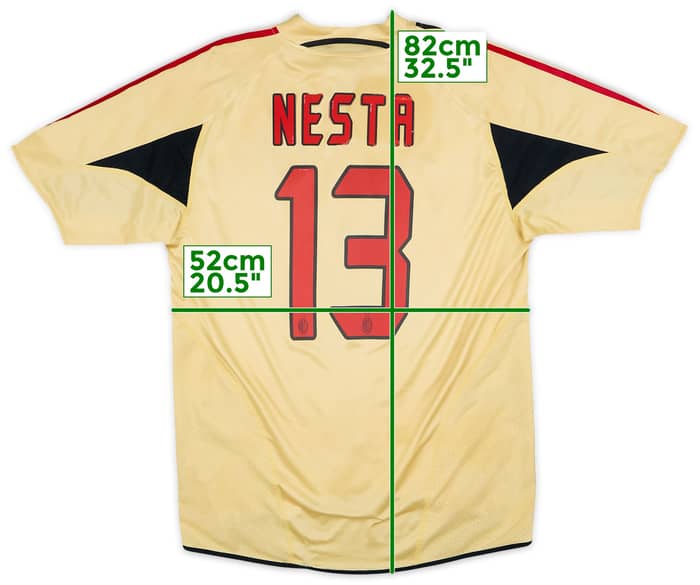 2004-05 AC Milan Third Shirt Nesta #13 - 5/10 - (M)