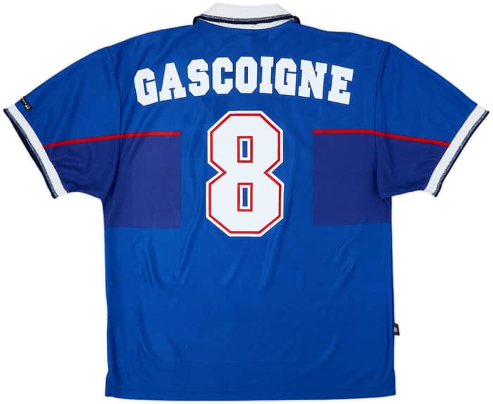 1997-99 Rangers Home Shirt Gascoigne #8 - 9/10 - (L)