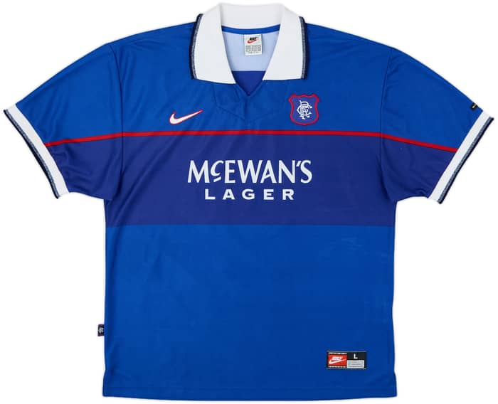 1997-99 Rangers Home Shirt Gascoigne #8 - 9/10 - (L)