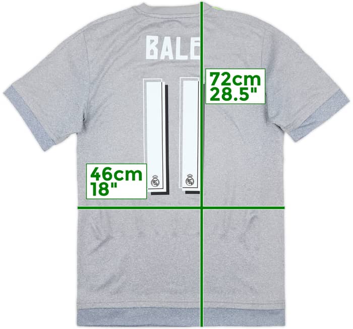 2015-16 Real Madrid Away Shirt Bale #11 - 6/10 - (S)