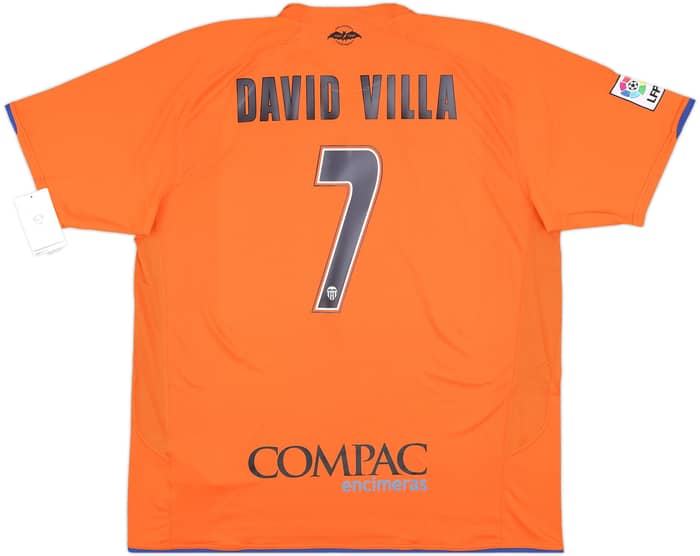 2007-08 Valencia Away Shirt David Villa #7 (XXL)