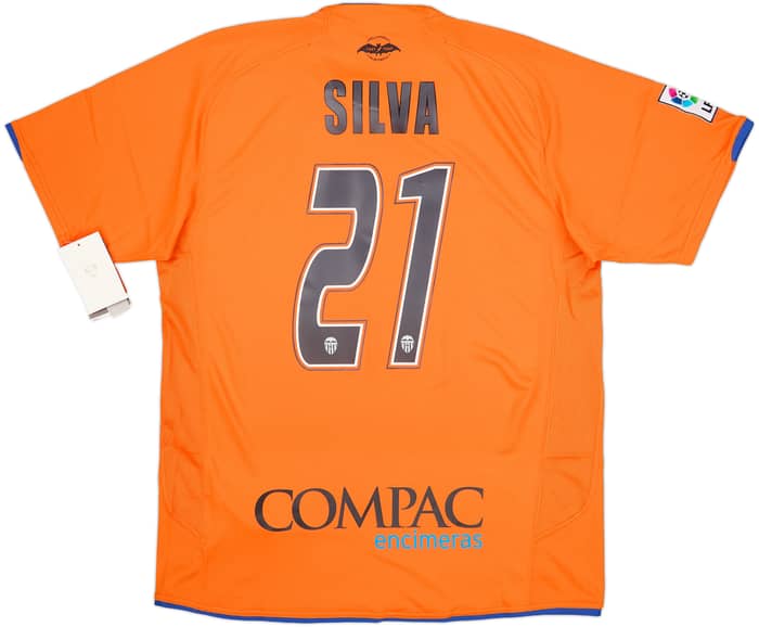 2007-08 Valencia Away Shirt Silva #21 (M)