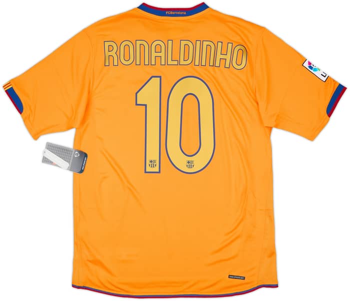 2006-08 Barcelona Away Shirt Ronaldinho #10 (M)