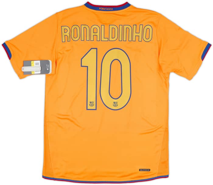 2006-08 Barcelona Away Shirt Ronaldinho #10 (S)