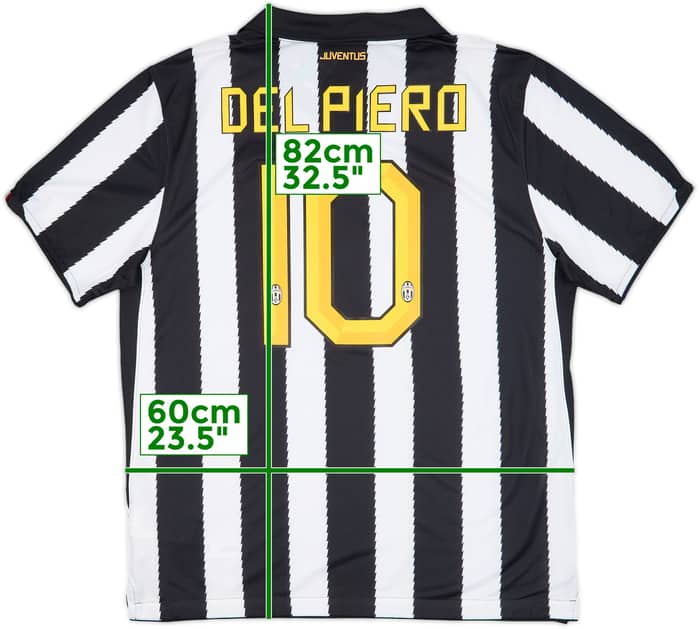 2010-11 Juventus Home Shirt Del Piero #10 (XL)
