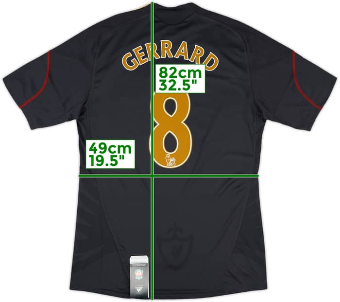 2009-10 Liverpool Away Shirt Gerrard#8 (M)