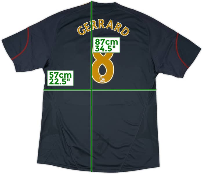 2009-10 Liverpool Away Shirt Gerrard #8 (XL)