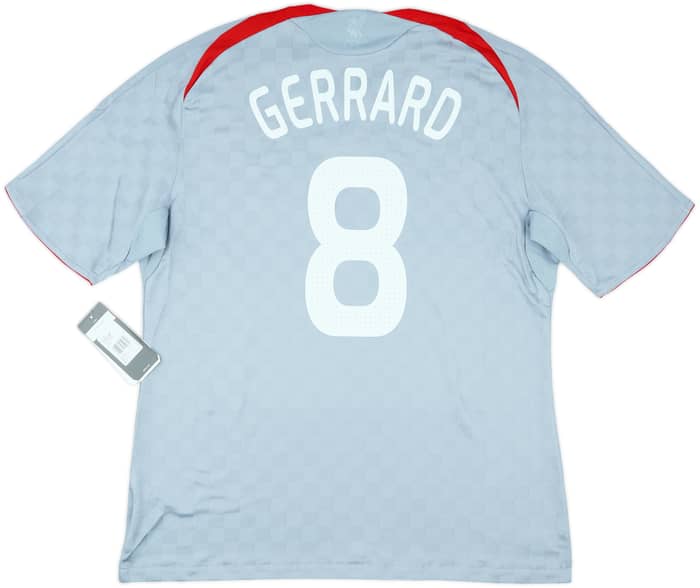 2008-09 Liverpool Away Shirt Gerrard #8 (XL)
