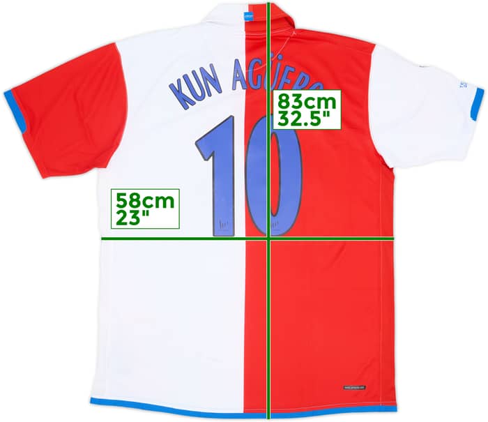 2006-07 Atletico Madrid Home Shirt Kun Aguero #10 (XL)