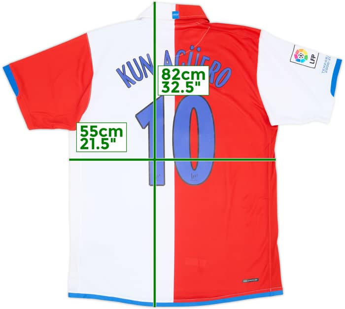 2006-07 Atletico Madrid Home Shirt Kun Aguero #10 (L)