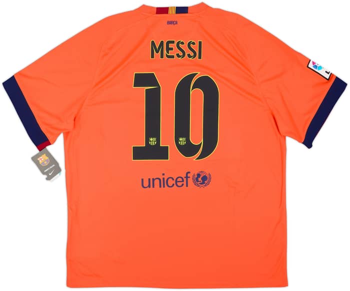 2014-15 Barcelona Away Shirt Messi #10 (XXL)