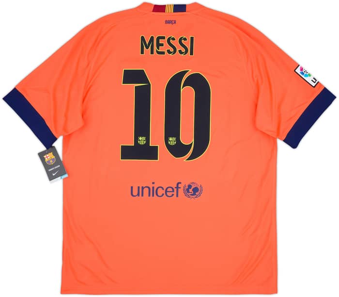 2014-15 Barcelona Away Shirt Messi #10 (XL)
