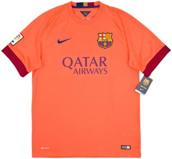 2014-15 Barcelona Away Shirt Messi #10 (L)