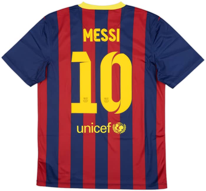 2013-14 Barcelona Basic Home Shirt Messi #10 (M)