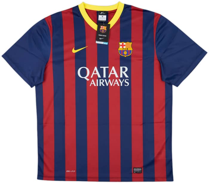 2013-14 Barcelona Basic Home Shirt Messi #10 (XL)