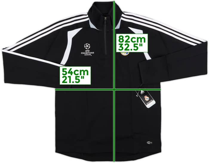 2008-09 Real Madrid adidas CL 1/4 Zip Drill Top (M/L)