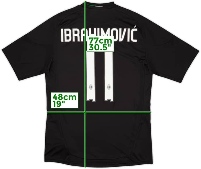 2010-11 AC Milan Third Shirt Ibrahimovic #11 (M)