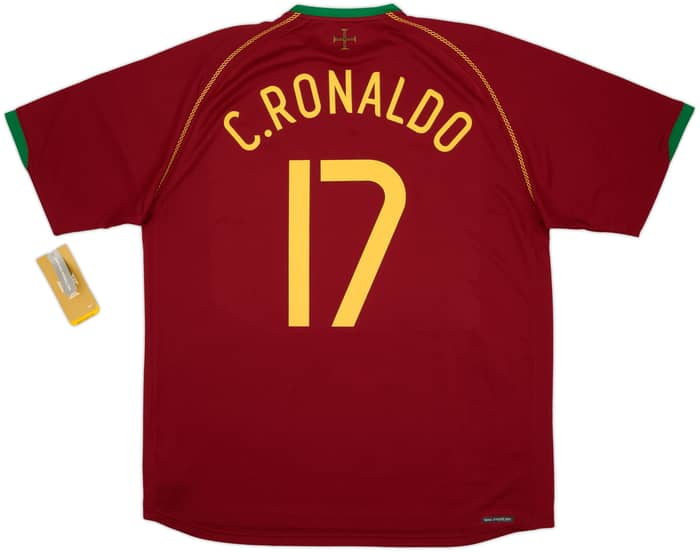 2006-08 Portugal Home Shirt C.Ronaldo #17 (XL)