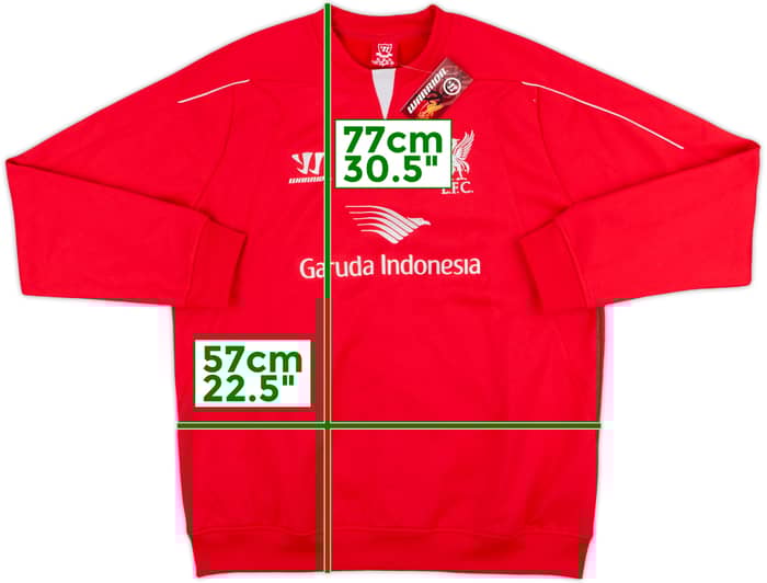 2014-15 Liverpool Warrior Sweat Top (XL)
