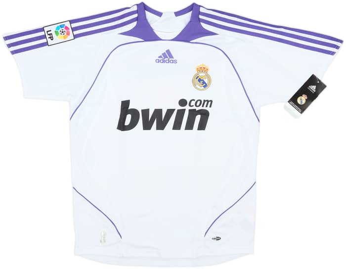 2007-08 Real Madrid Home Shirt (L.Boys)