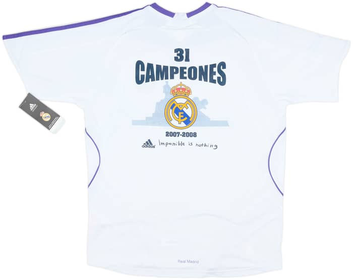 2007-08 Real Madrid Home Shirt (L.Boys)