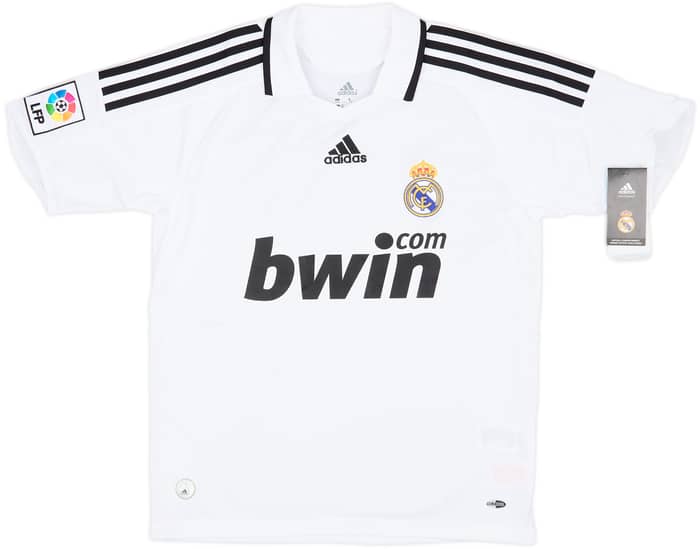 2008-09 Real Madrid Home Shirt (L.Boys)