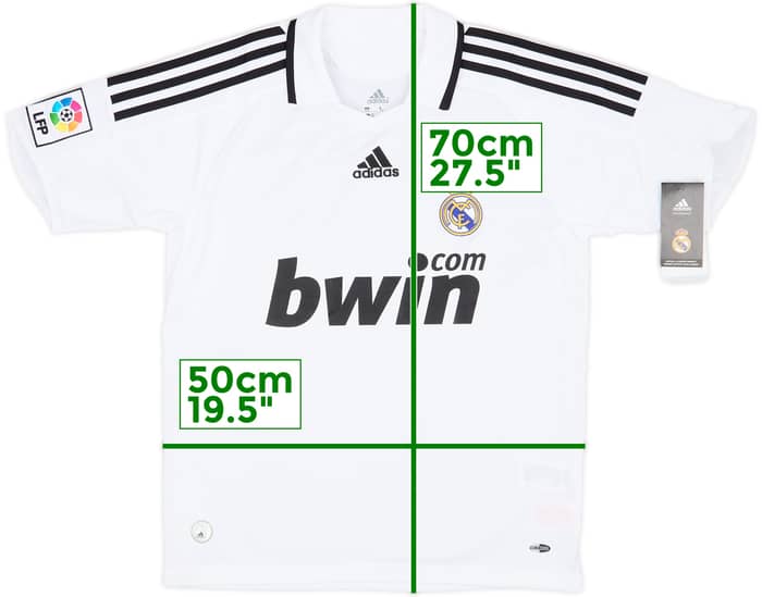 2008-09 Real Madrid Home Shirt (L.Boys)