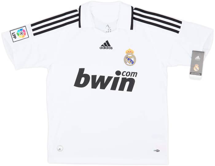 2008-09 Real Madrid Home Shirt (L.Boys)