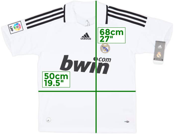 2008-09 Real Madrid Home Shirt (L.Boys)