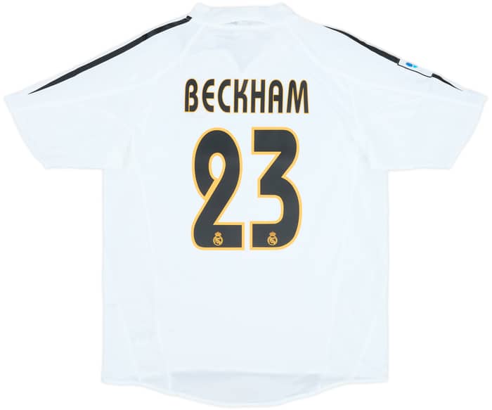 2004-05 Real Madrid Home Shirt Beckham #23 (XL.Boys)