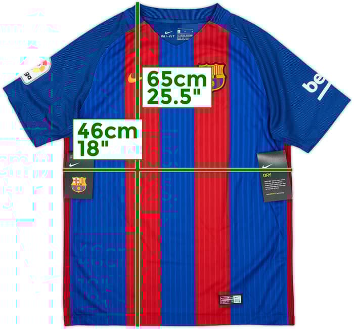 2016-17 Barcelona Home Shirt (L.Boys)