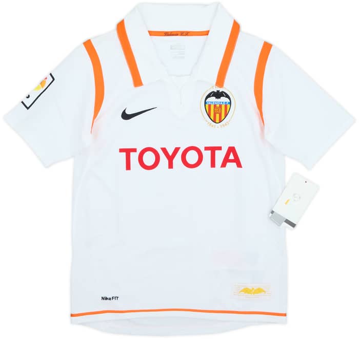 2007-08 Valencia Home Shirt (S.Boys)