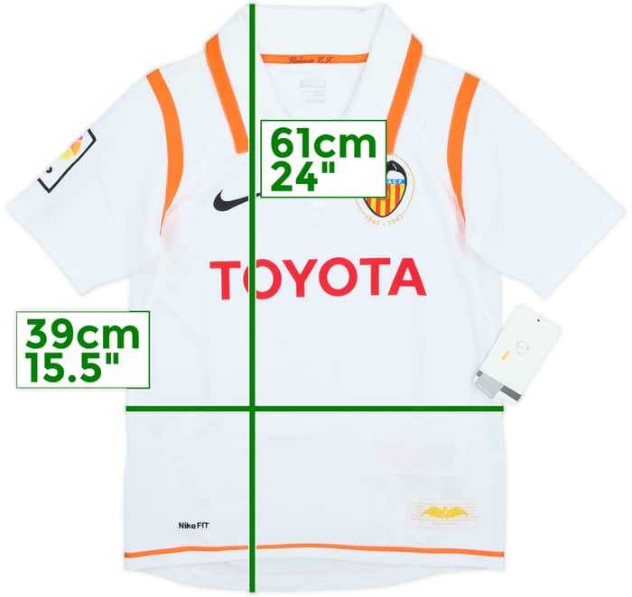 2007-08 Valencia Home Shirt (S.Boys)