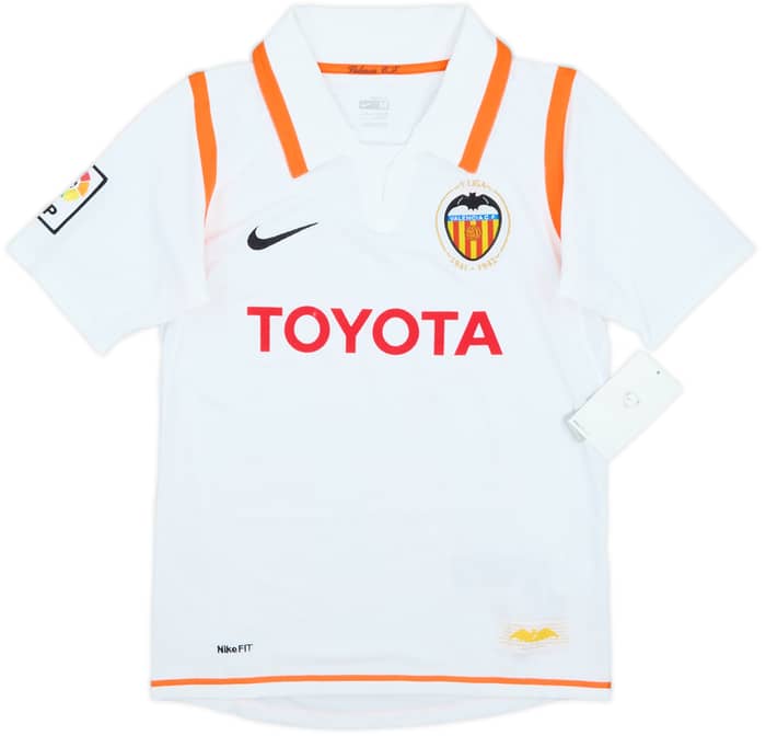 2007-08 Valencia Home Shirt (M.Boys)