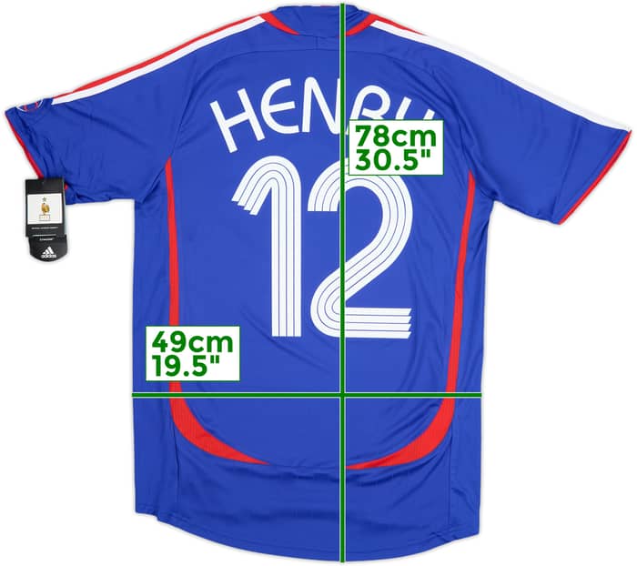 2006-07 France Home Shirt Henry #12 (S)