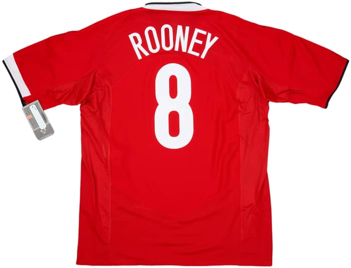 2004-06 Manchester United Home Shirt Rooney #8 (XL)