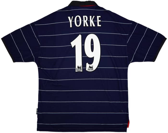 1999-00 Manchester United Away Shirt Yorke #19 (XL)