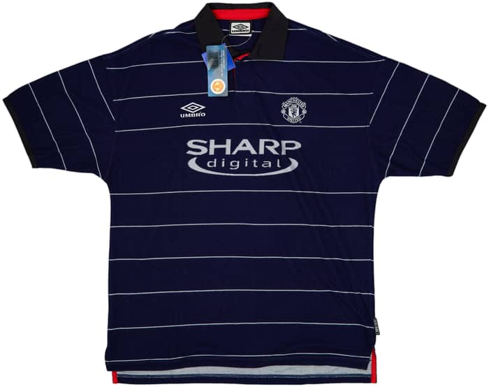 1999-00 Manchester United Away Shirt Yorke #19 (XL)