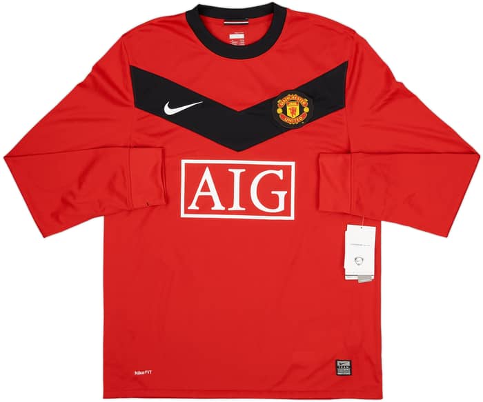 2009-10 Manchester United Home L/S Shirt Rooney #10 (M)