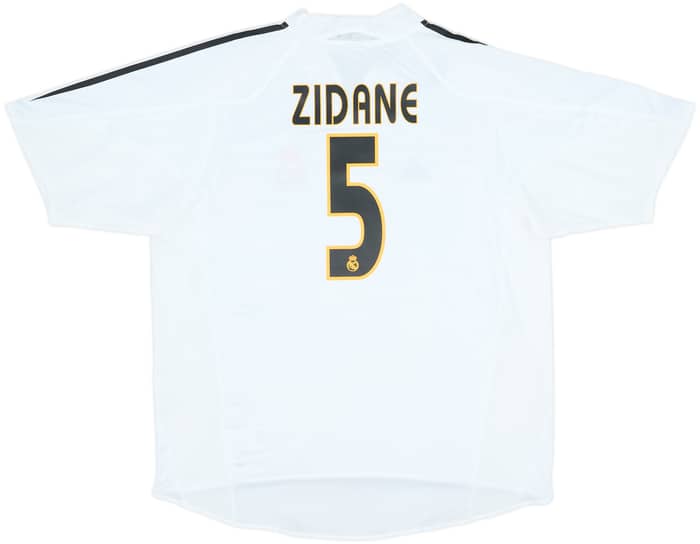 2004-05 Real Madrid Home Shirt Zidane #5 (XL)