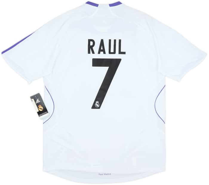 2007-08 Real Madrid Home Shirt Raul #7 (M)