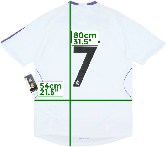 2007-08 Real Madrid Home Shirt Raul #7 (M)