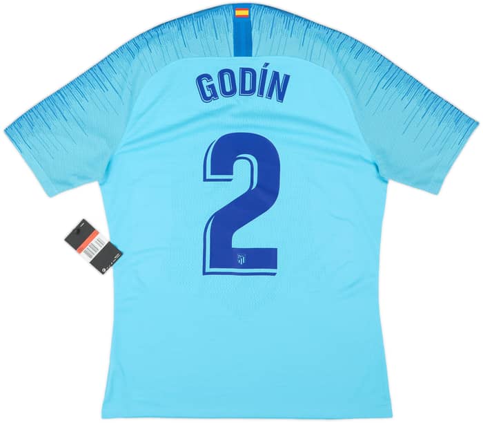 2018-19 Atletico Madrid Player Issue Away Shirt Godin #2 (L)