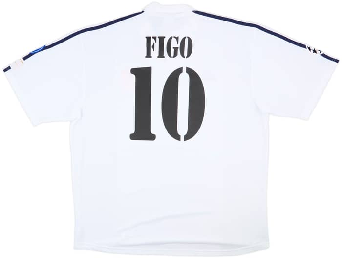 2001 Real Madrid Home Shirt Figo #10 (XXL)